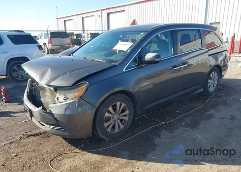 2014 Honda Odyssey Ex-L из США, поврежденный, VIN 5FNRL5H69EB028828